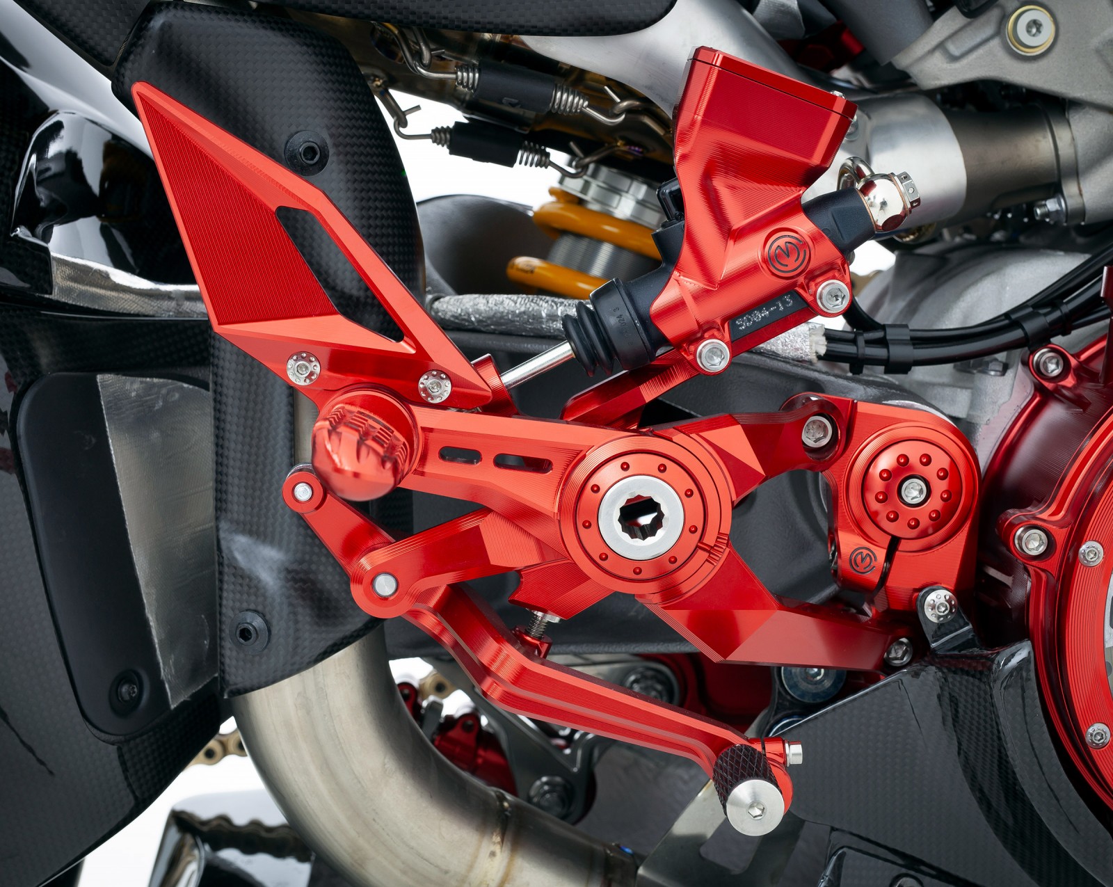 Motocorse Billet Aluminium PREMIUM Rearsets with Titanium Hardware for the Ducati Panigale / Streetfighter V4 (2025+) Motocorse Billet Aluminium PREMIUM Rearsets with Titanium Hardware for the Ducati Panigale / Streetfighter V4 (2025+)